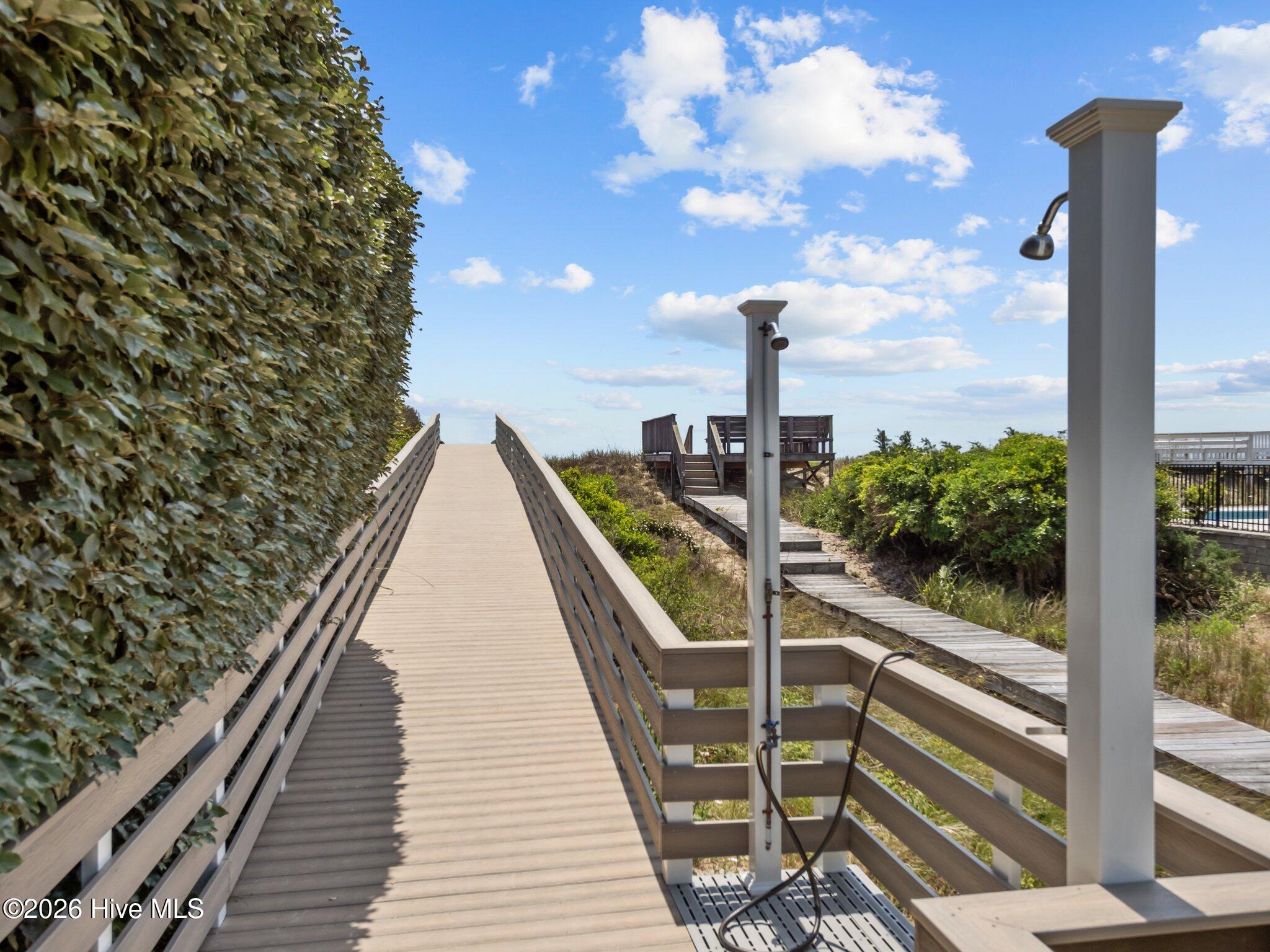 Shower walkway leading to beach