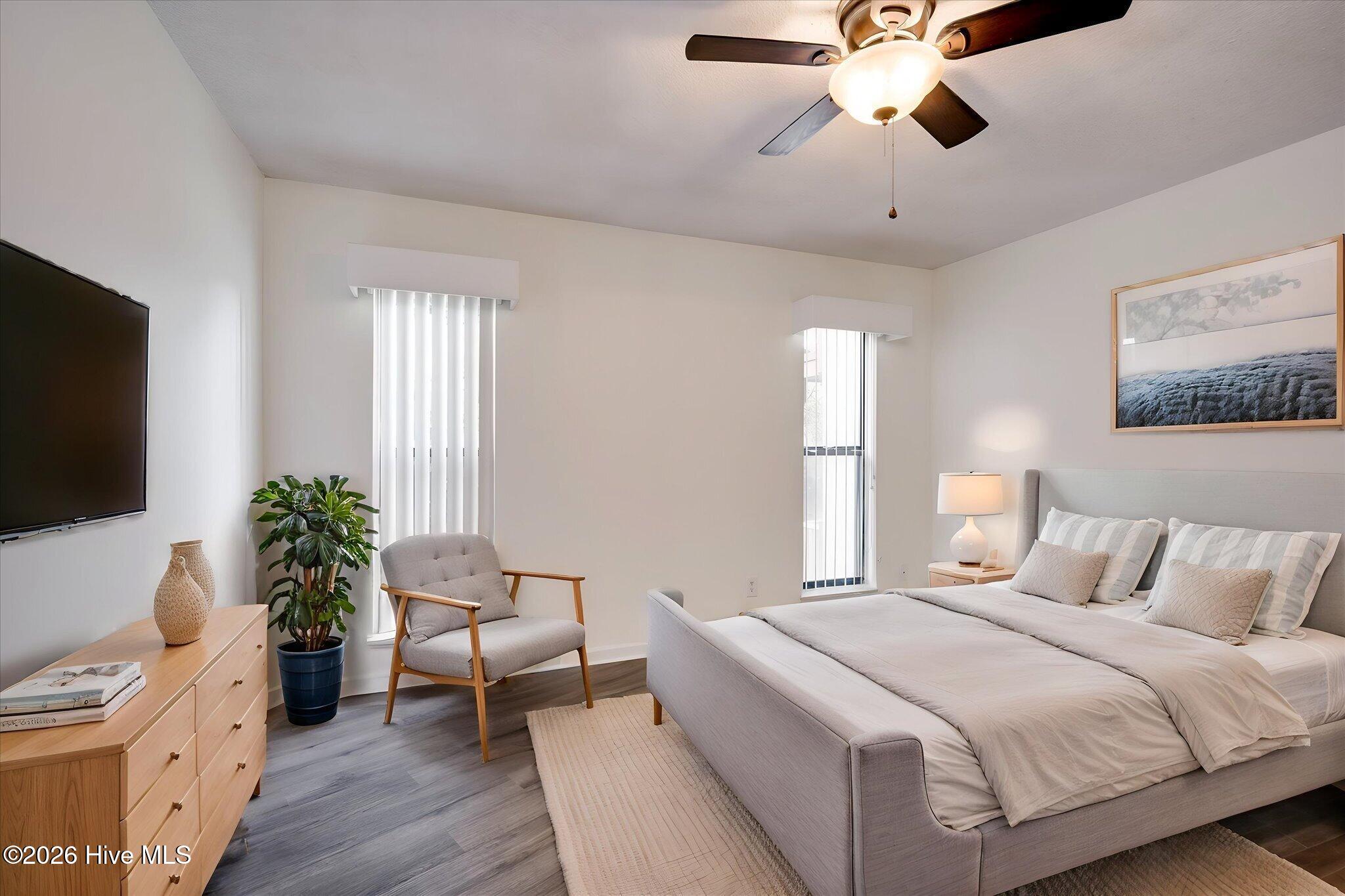 Virtually Staged Primary Bedroom