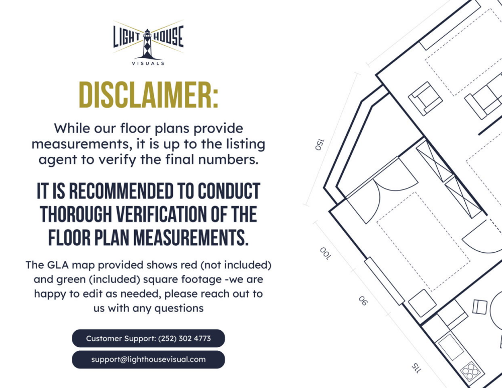 floor plan disclamer