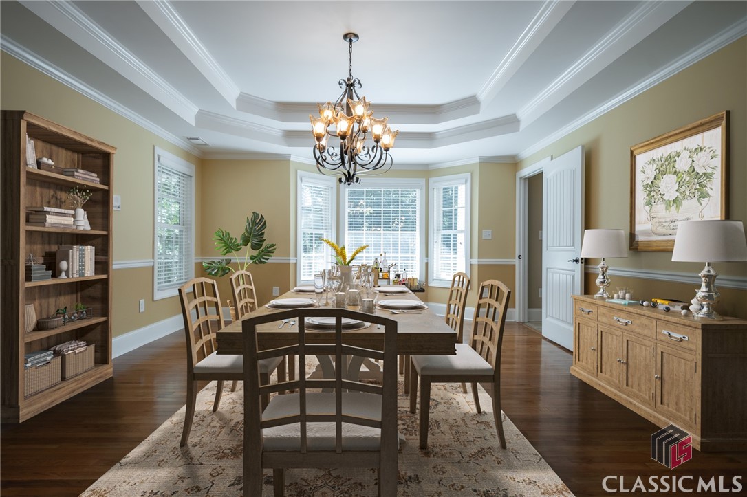 Dining Room staged