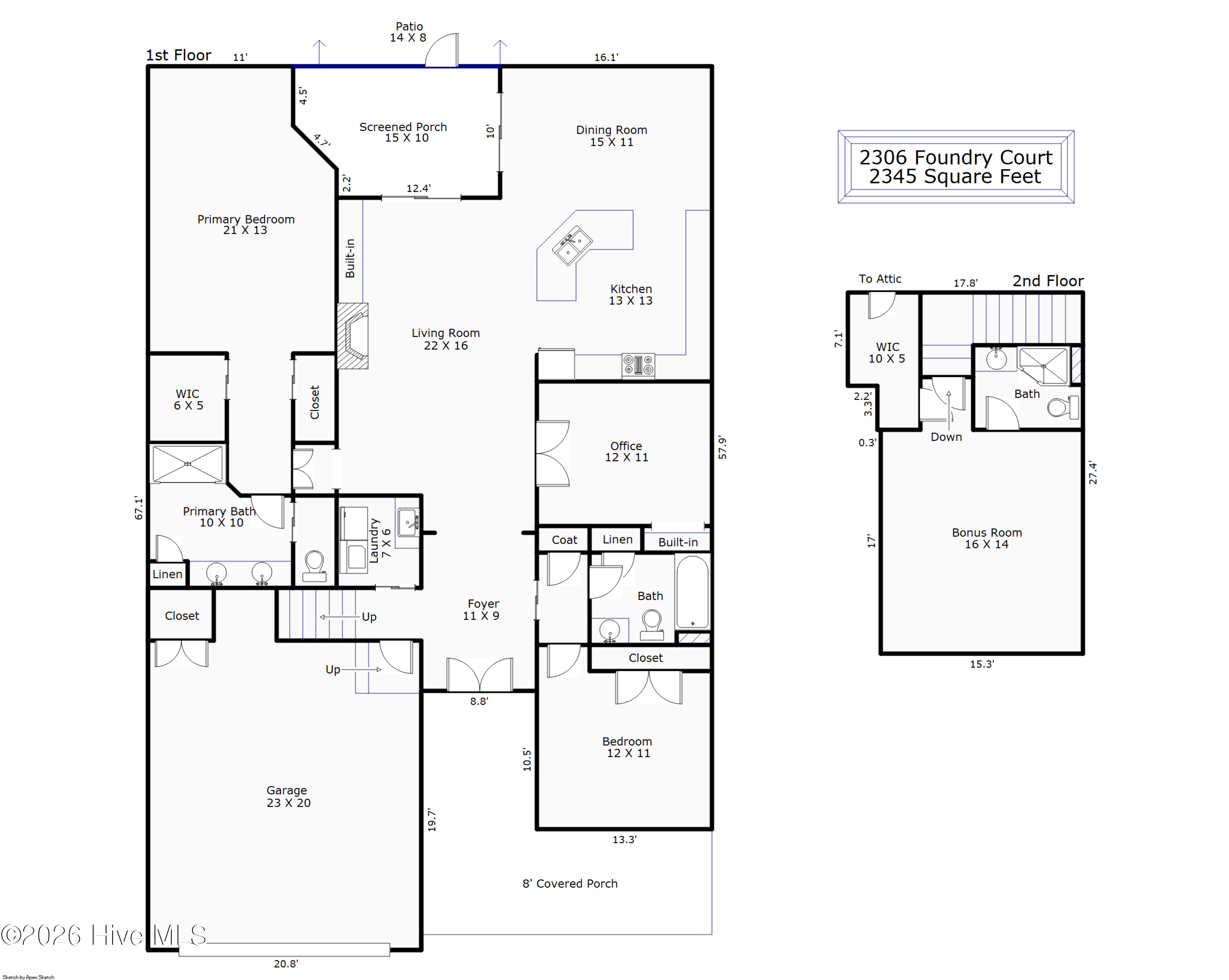 Exterior photo of 2306 Foundry Court, Wilmington, NC 28412. MLS: 100597444