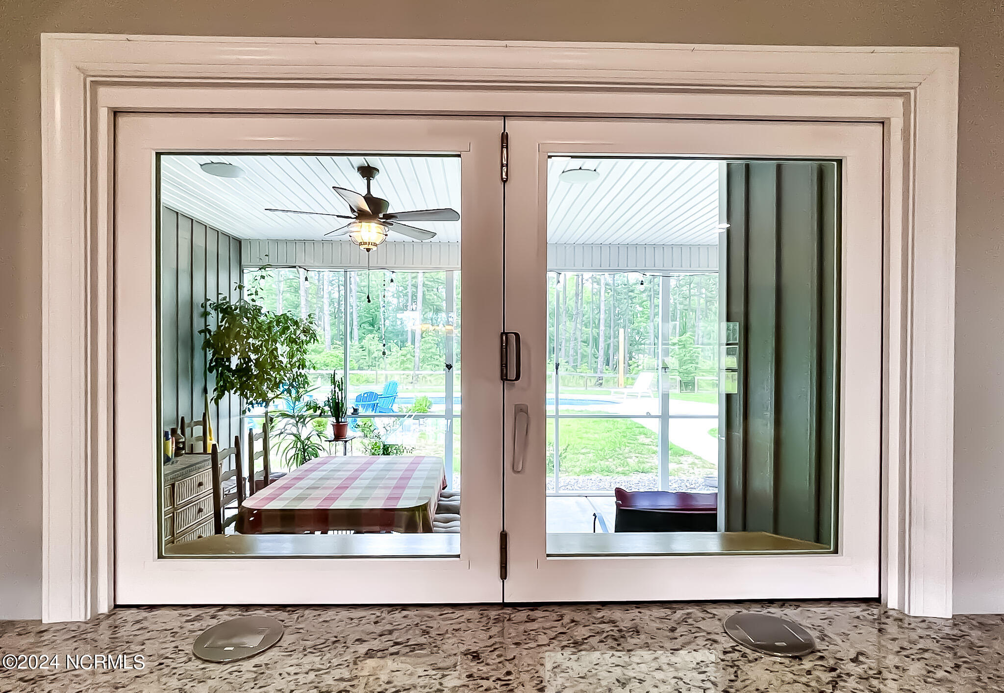 Pass-through Window to Screened Porch