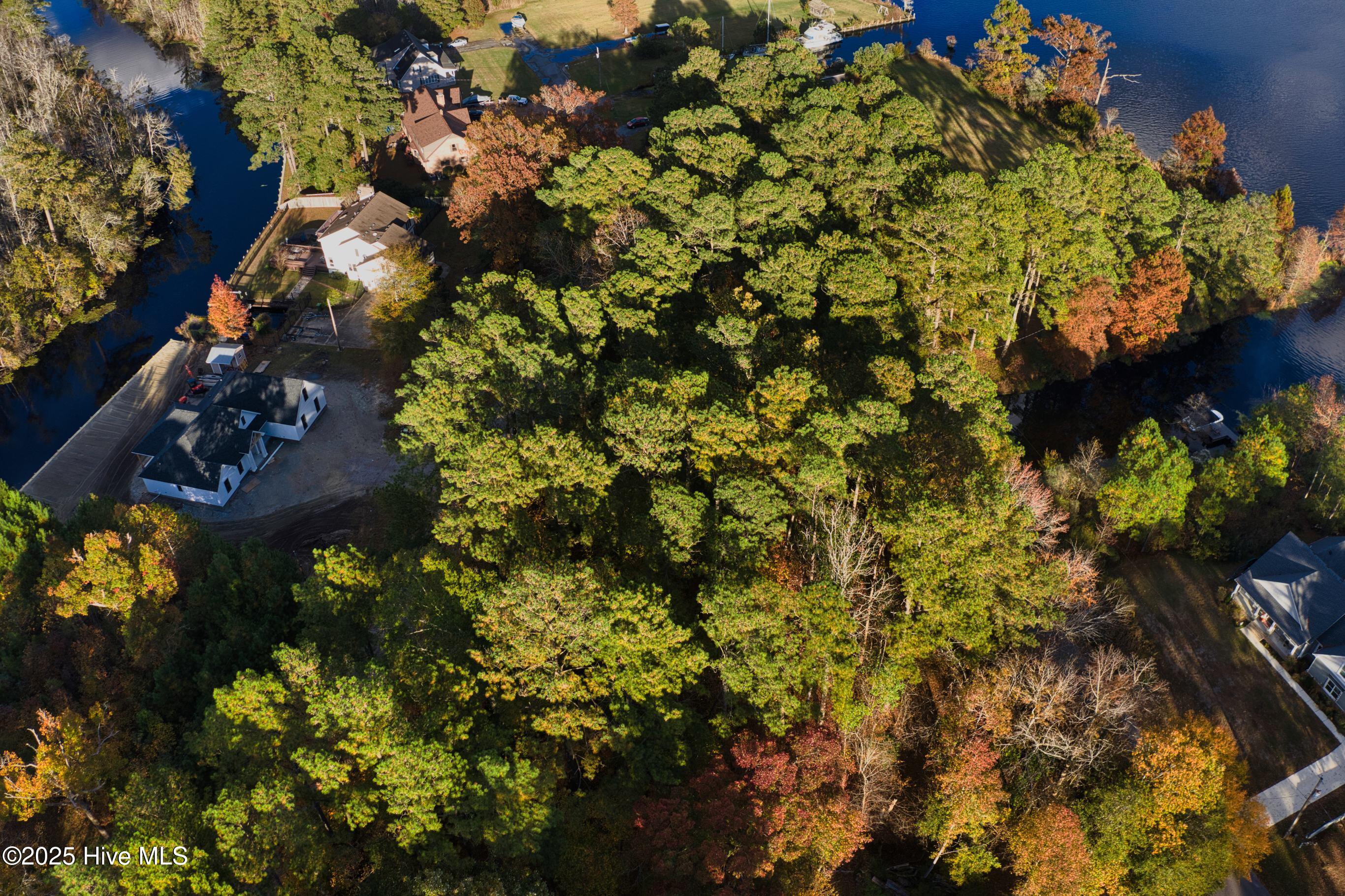 This Aerial View shows the spacious neighborhood.