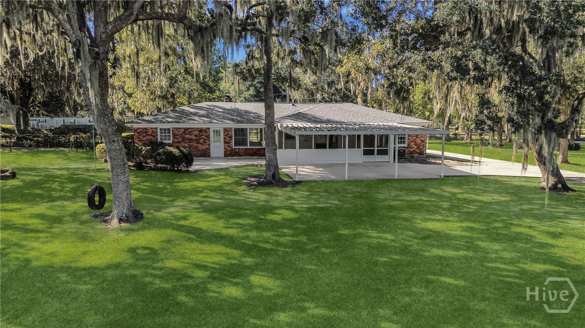 Large yard