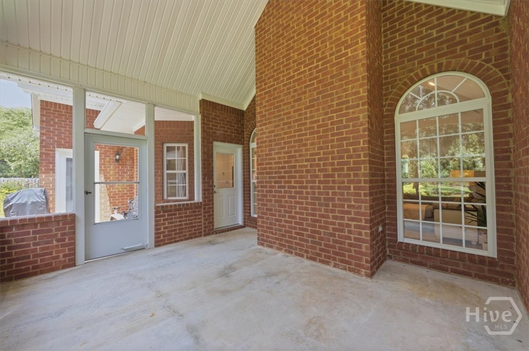Screened porch.