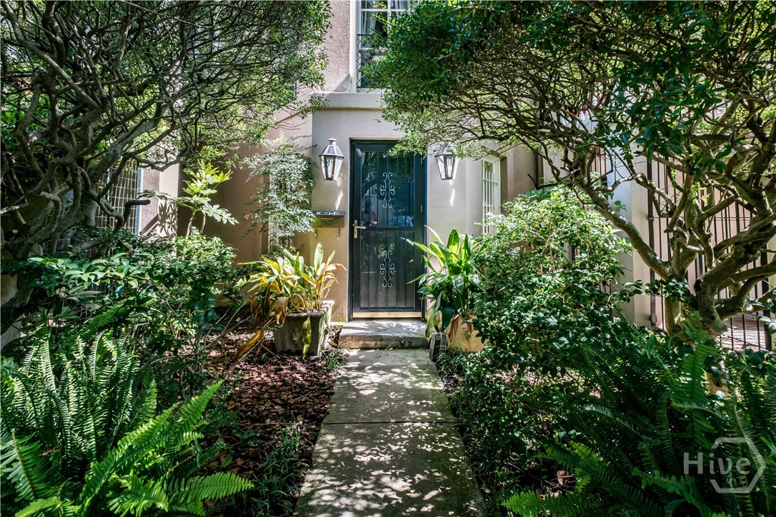 Garden level entry
