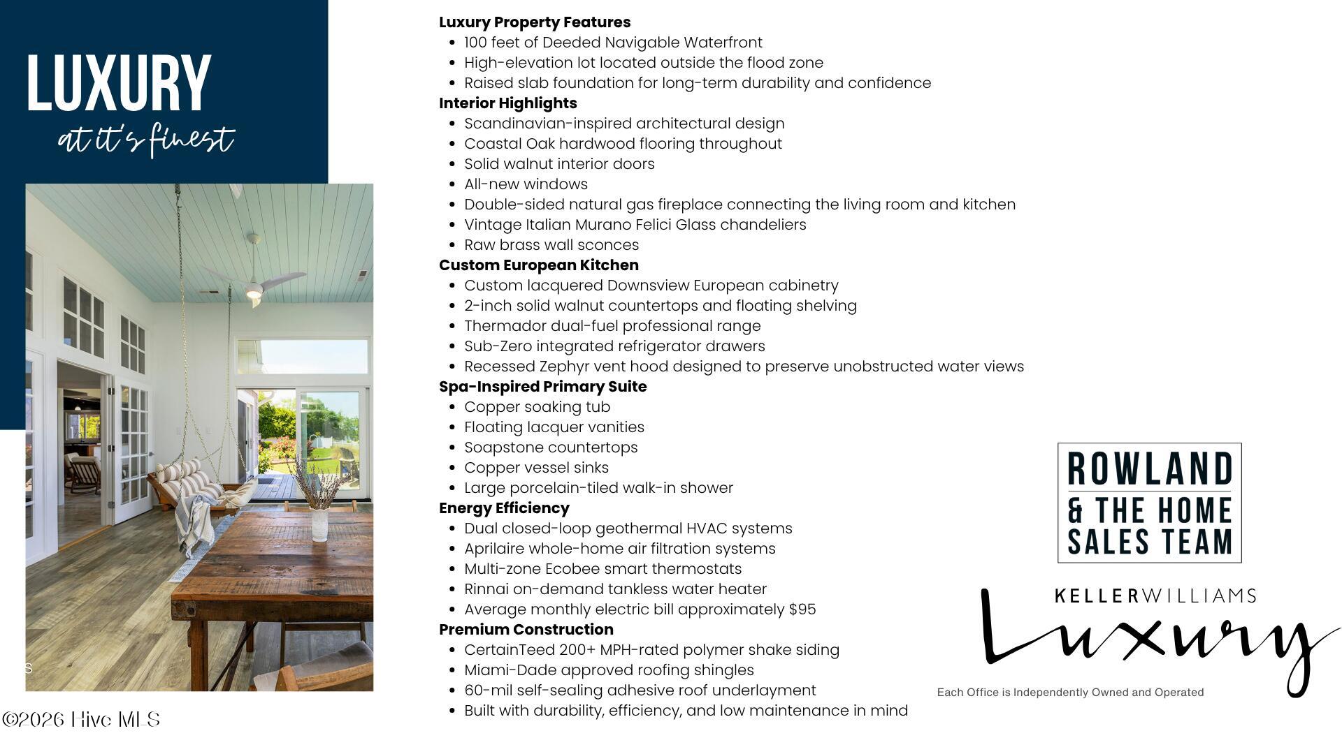 Luxury Features