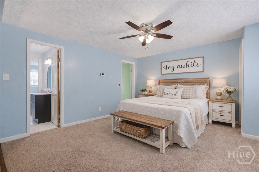 virtually staged bedroom