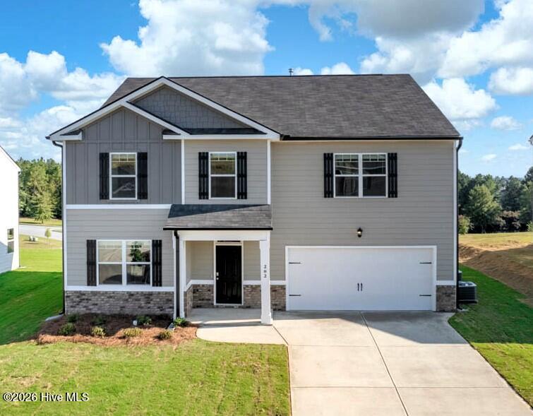 Homeowners love this floorplan for its spacious layout, accomodating features, and primary bedroom that spans across 1/3 of the second level.