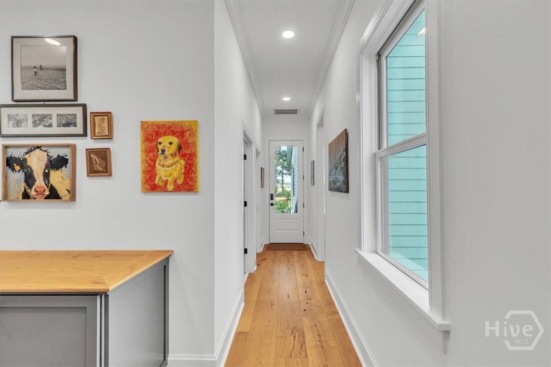 Spacious entry mud room.