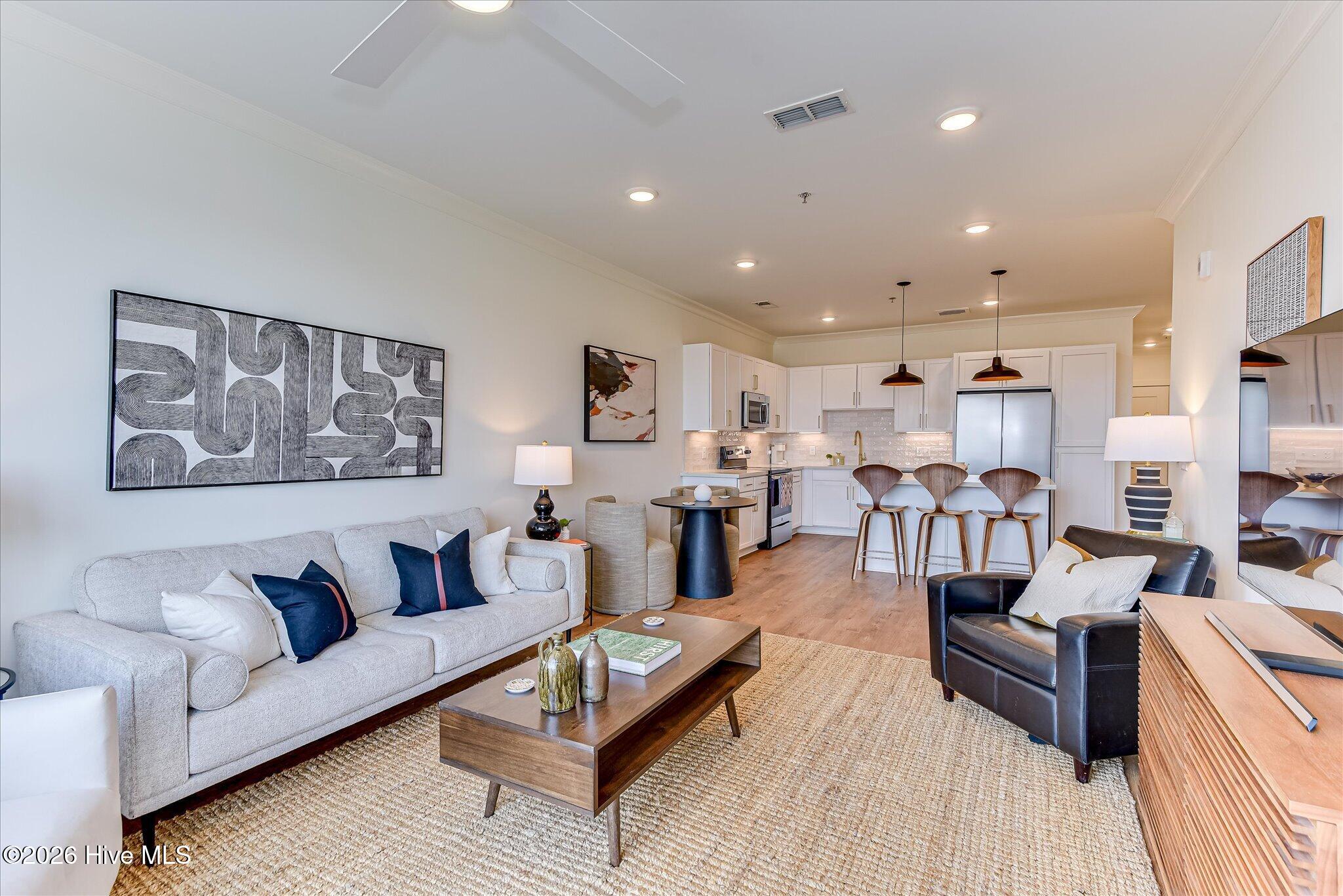 Model Unit Living Area to Kitchen