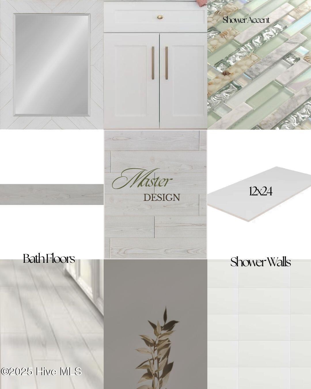 Master Bath Design Board