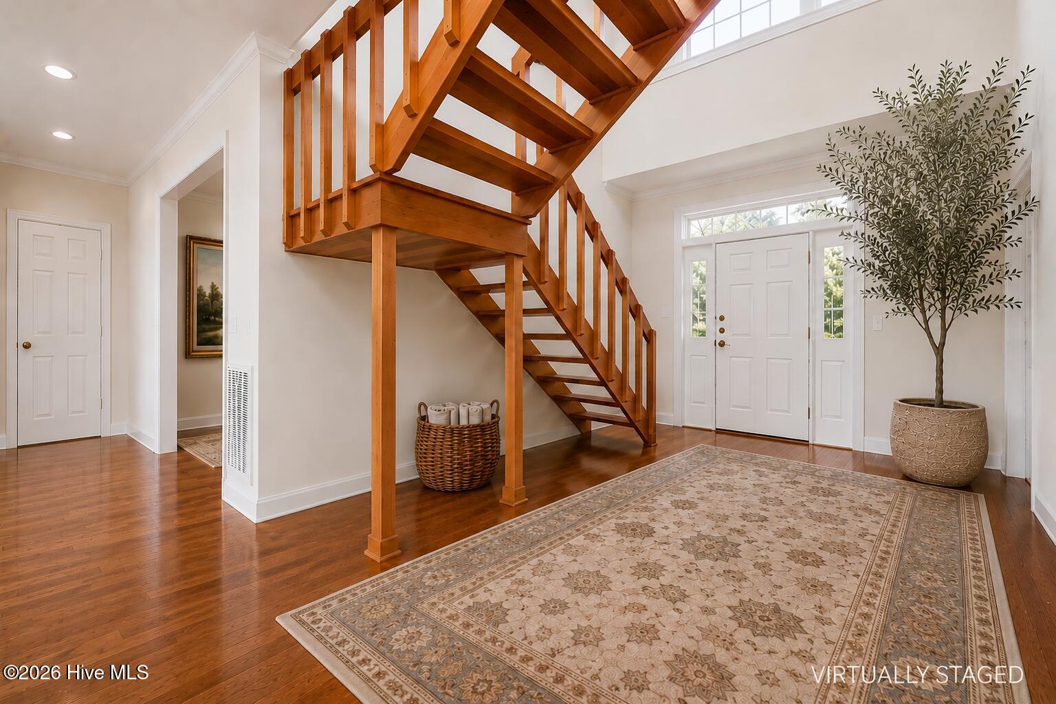 Virtually Staged - Entryway / Stairway