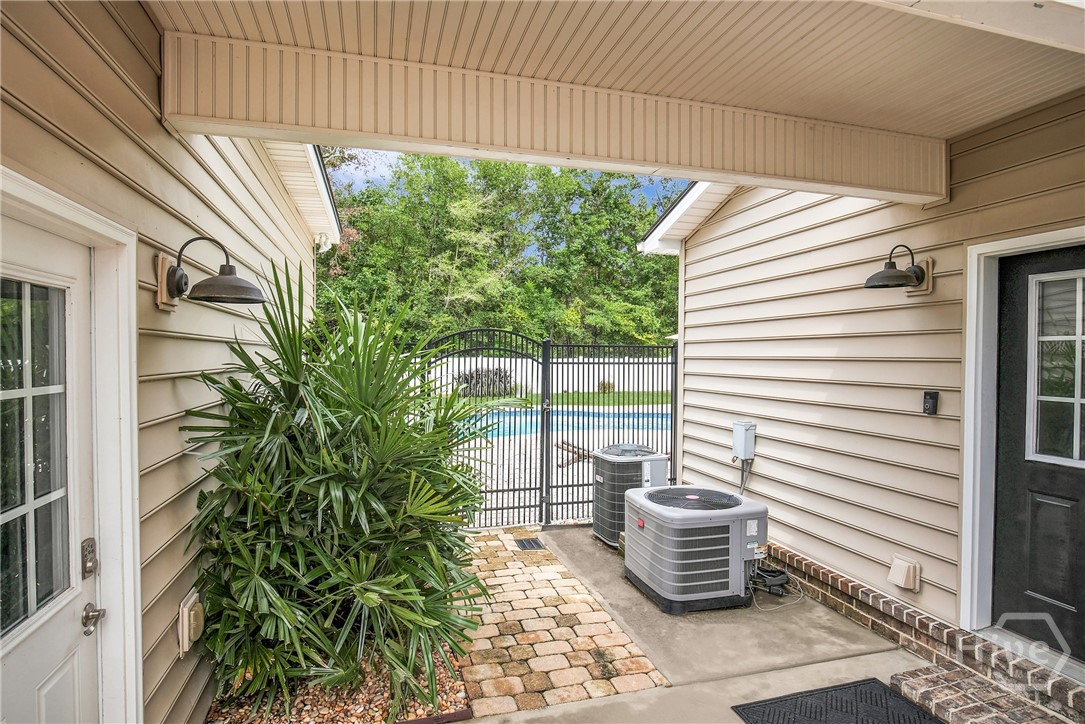Breezeway from garage to laundry room