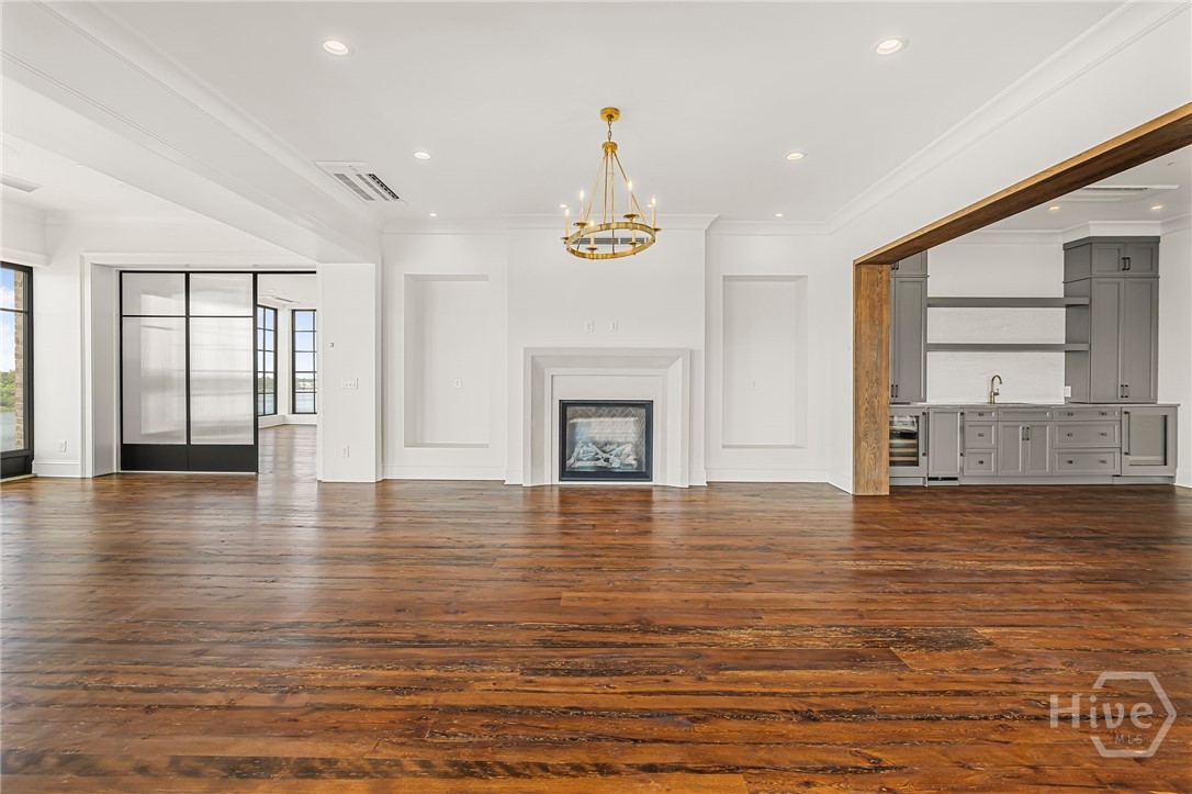 Great room with hardwoods throughout.