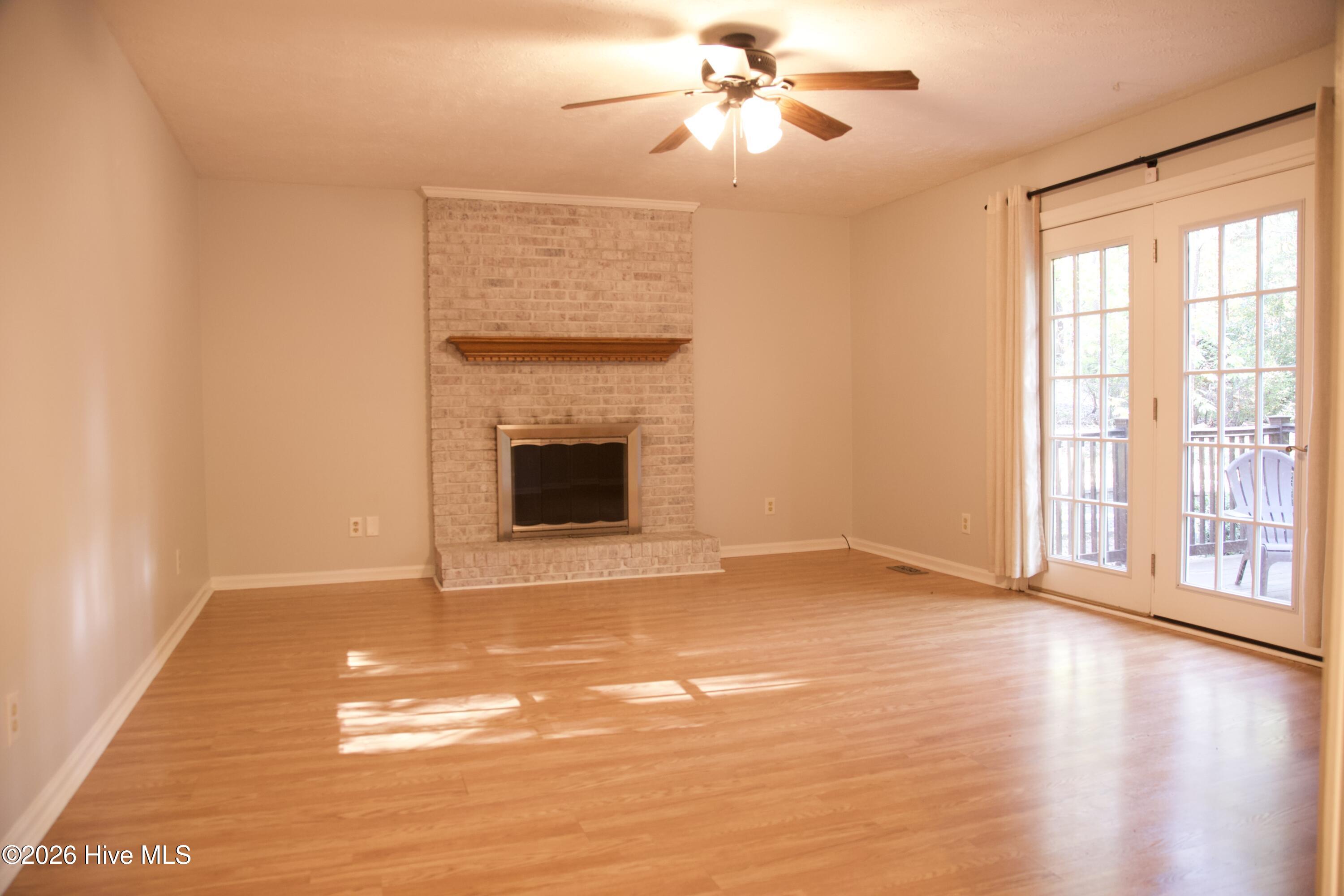 Wood Burning Fireplace