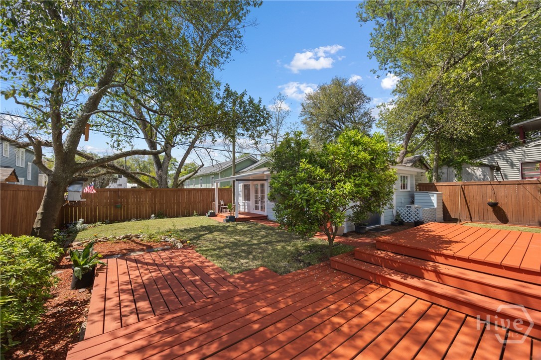 Deck area with potential for outdoor living