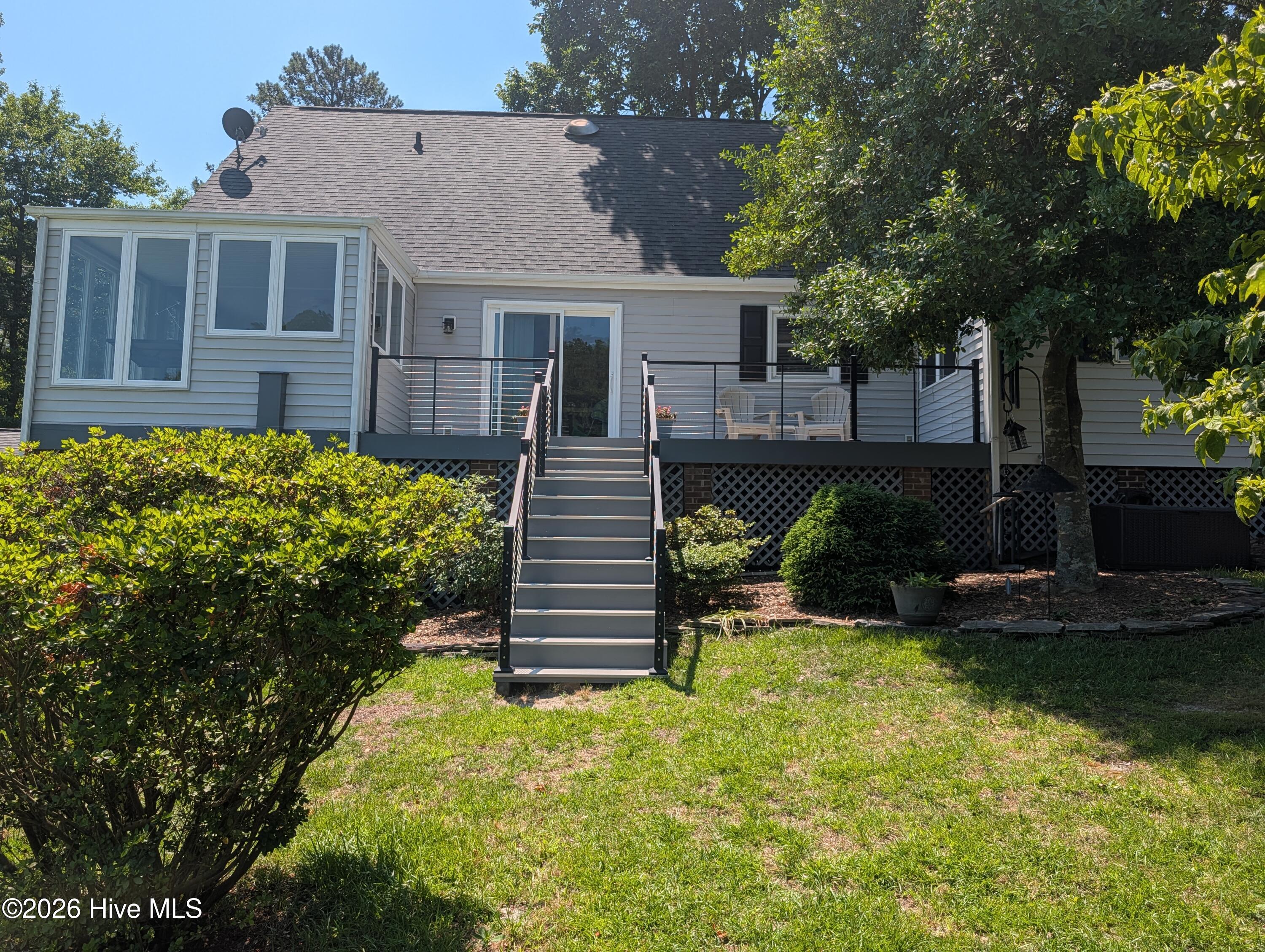 back view of the home.