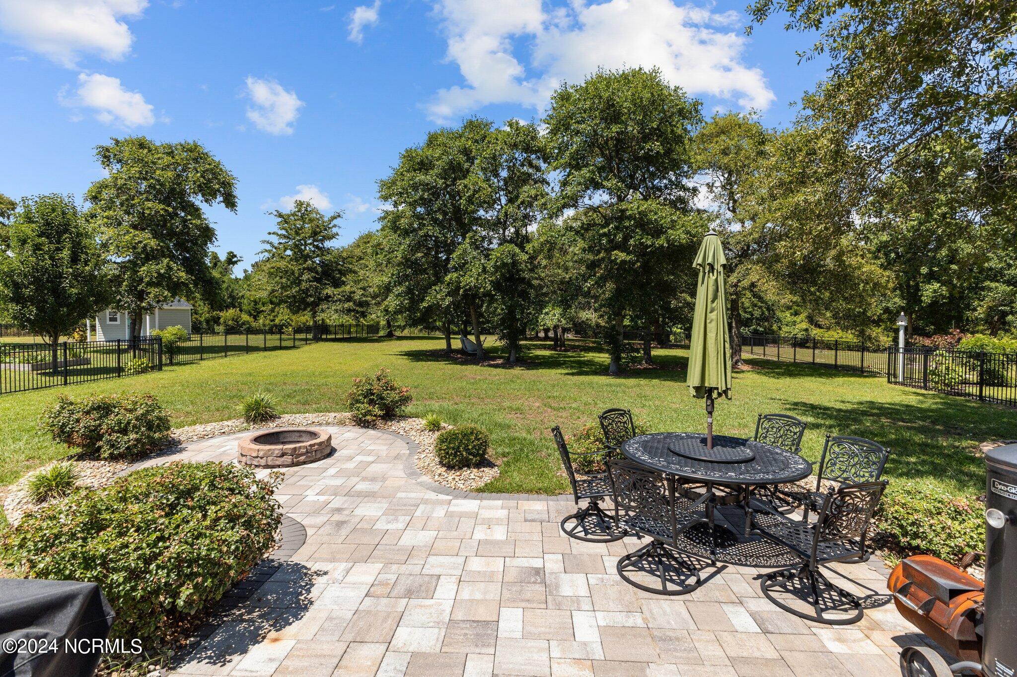 Paved Back Patio