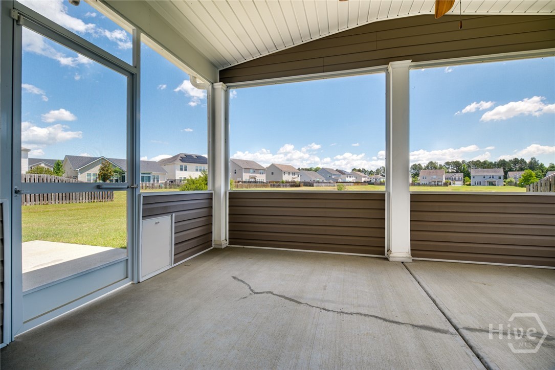 Screened in patio