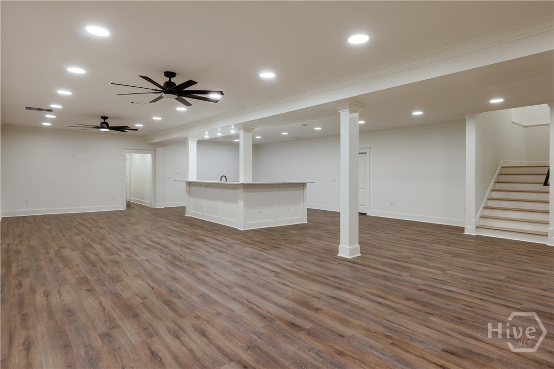 Basement Entertaining Area