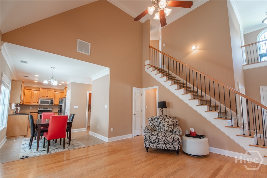 Living Room with View to Kitchen