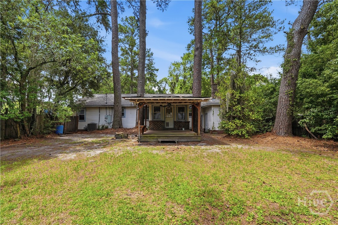 Large back yard