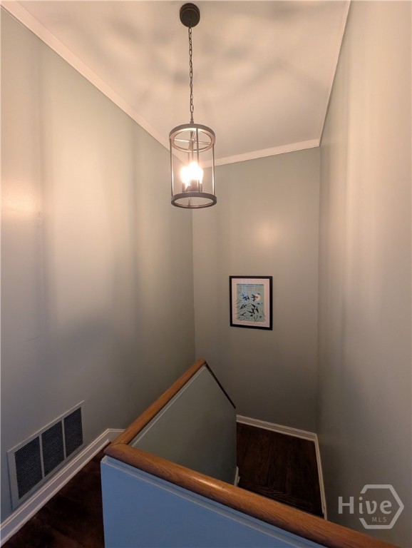 upper stairway