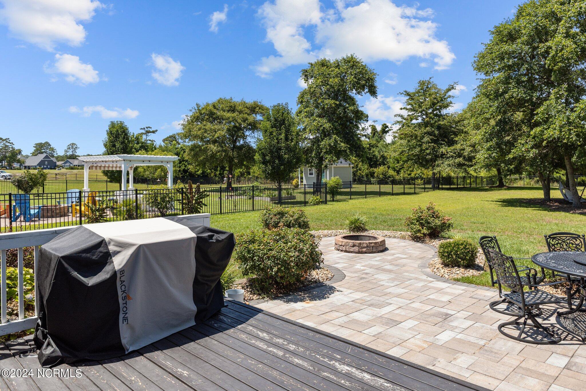 Paved Back Patio