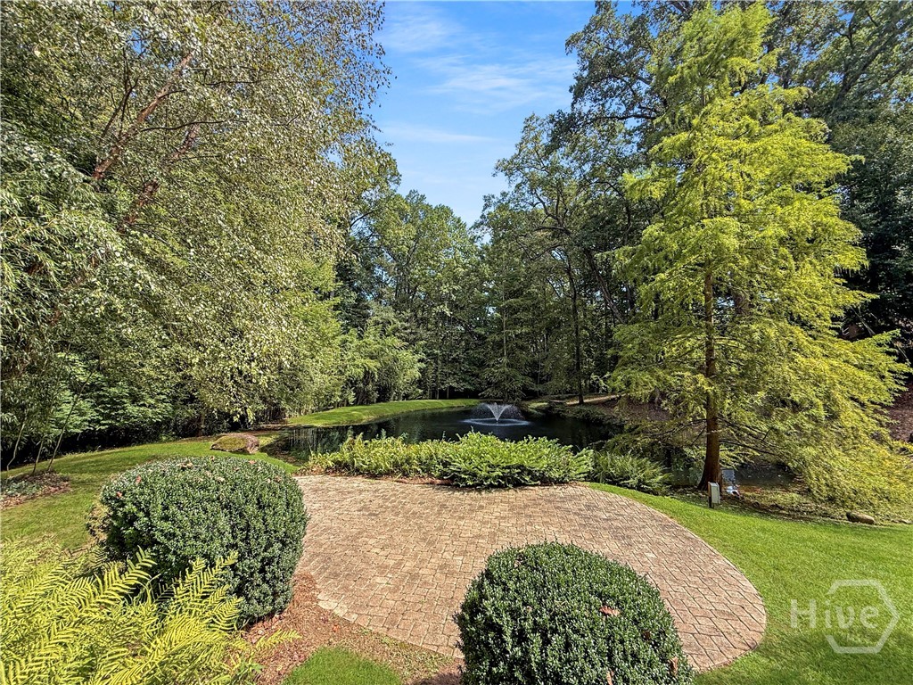 Patio by the Pond