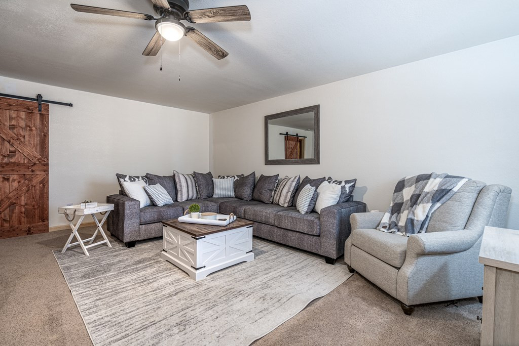 Large lower level rec room
