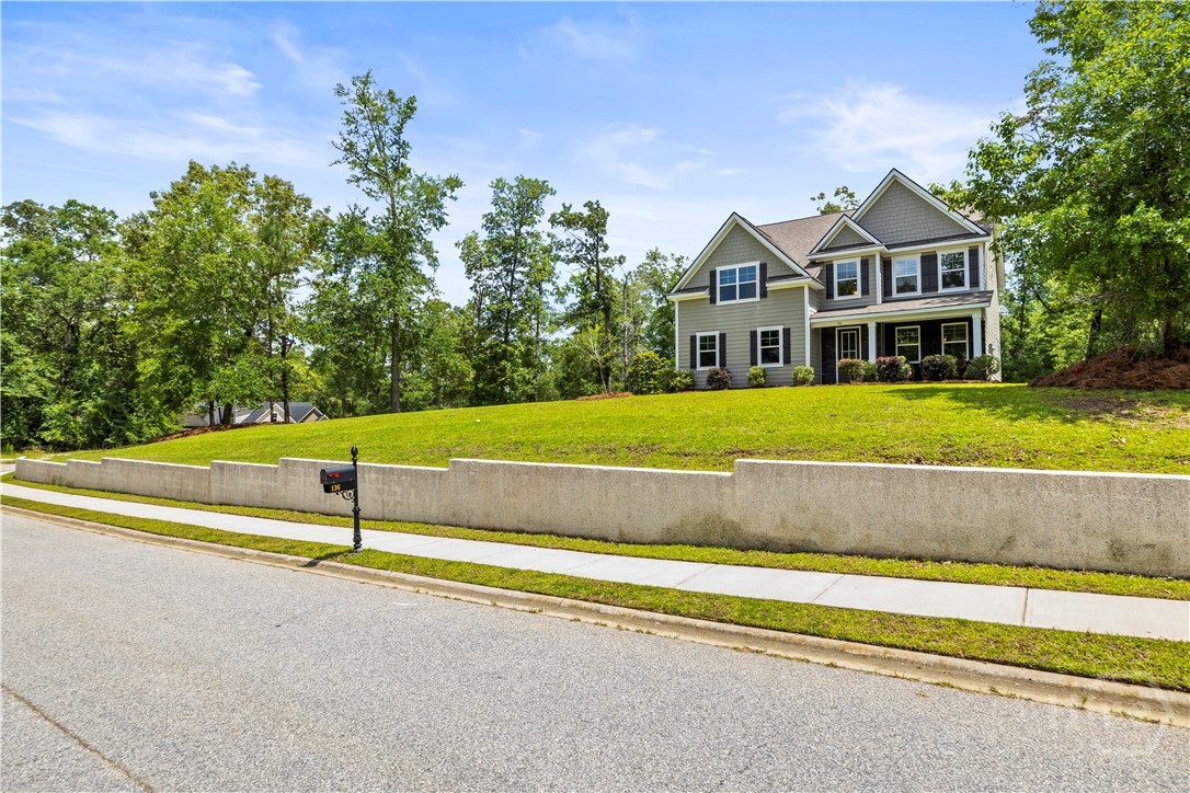 .88 acre, corner lot