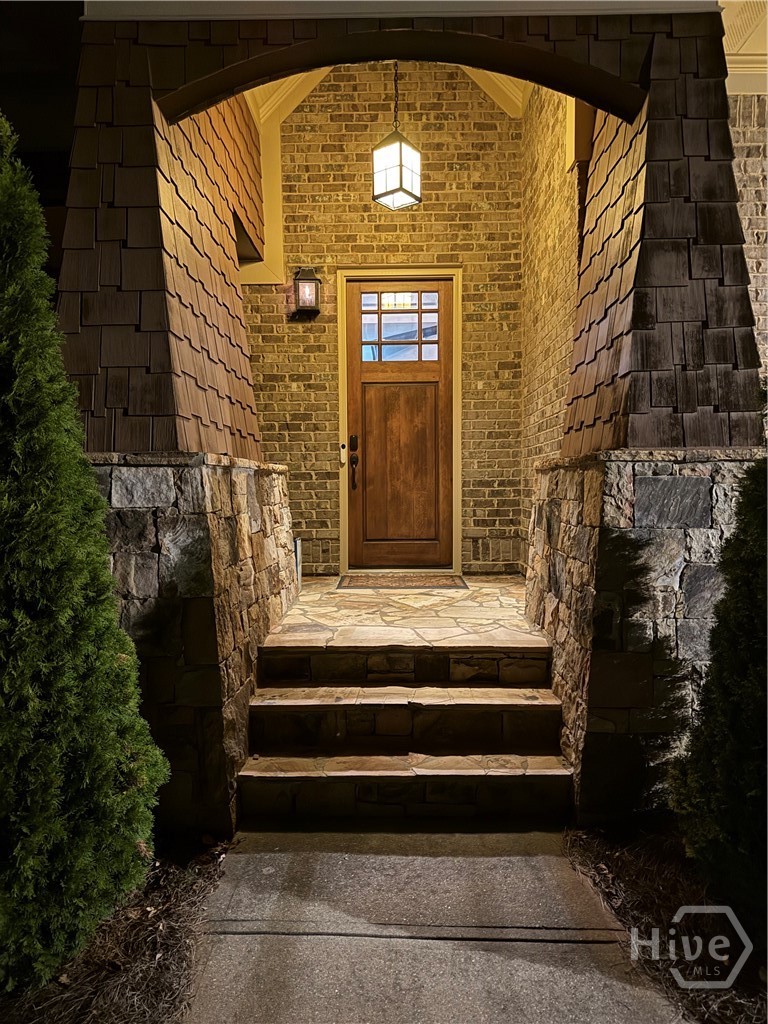 Front Entrance at night