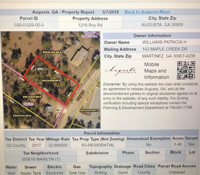 1st image of 1219 Roy Rd, Augusta, GA 30909 | MLS# 100597931