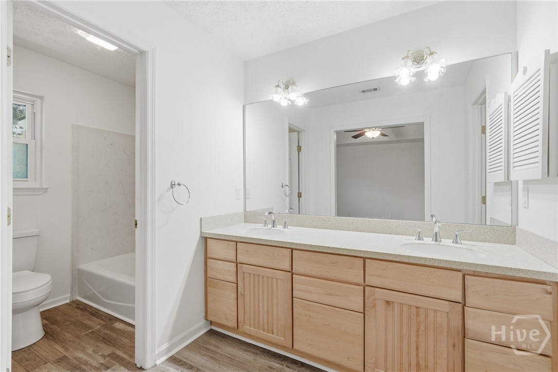 Another view of the primary bathroom layout.