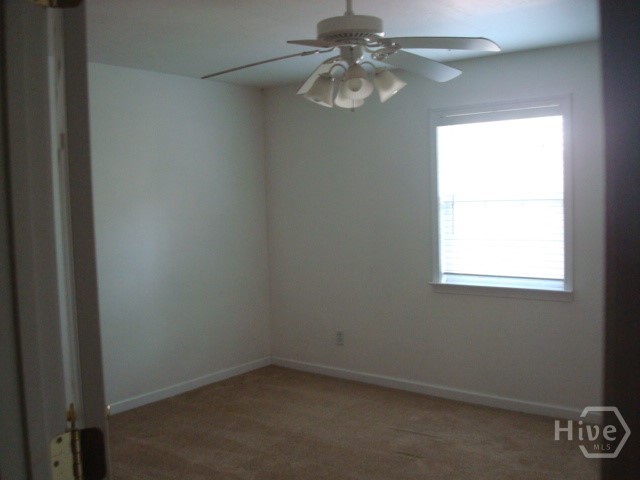 Master bedroom with ceiling fan