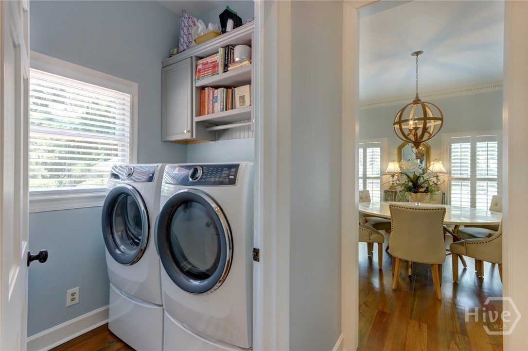 Laundry room opposite pantry