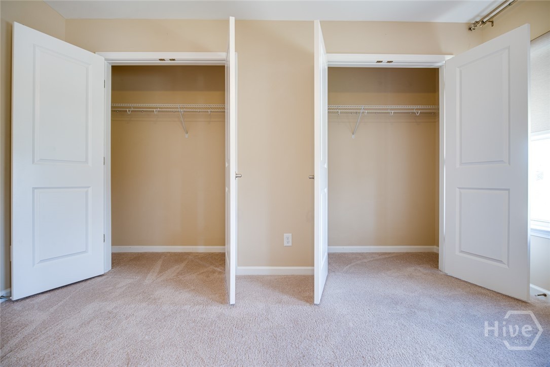 Did I mention dual double closets?