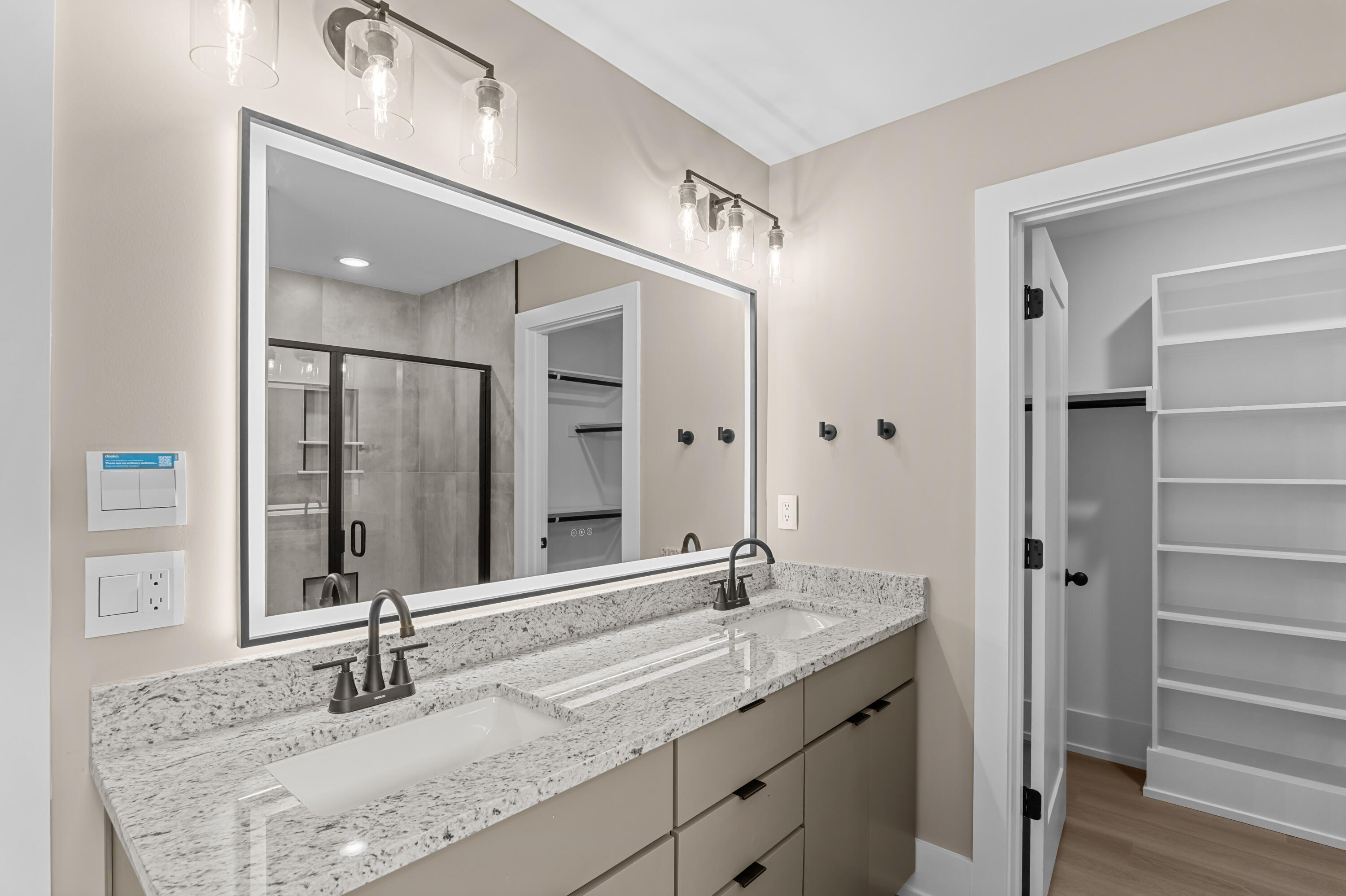 Lit Smart Mirrors in Primary