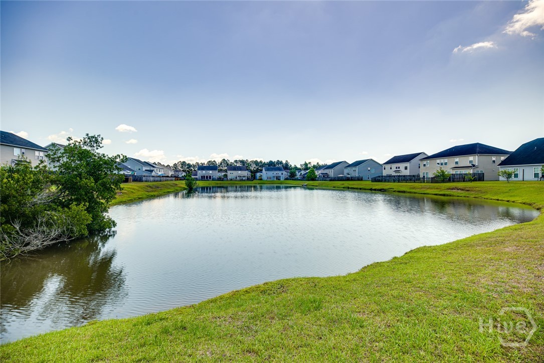 Pond view from the backyard