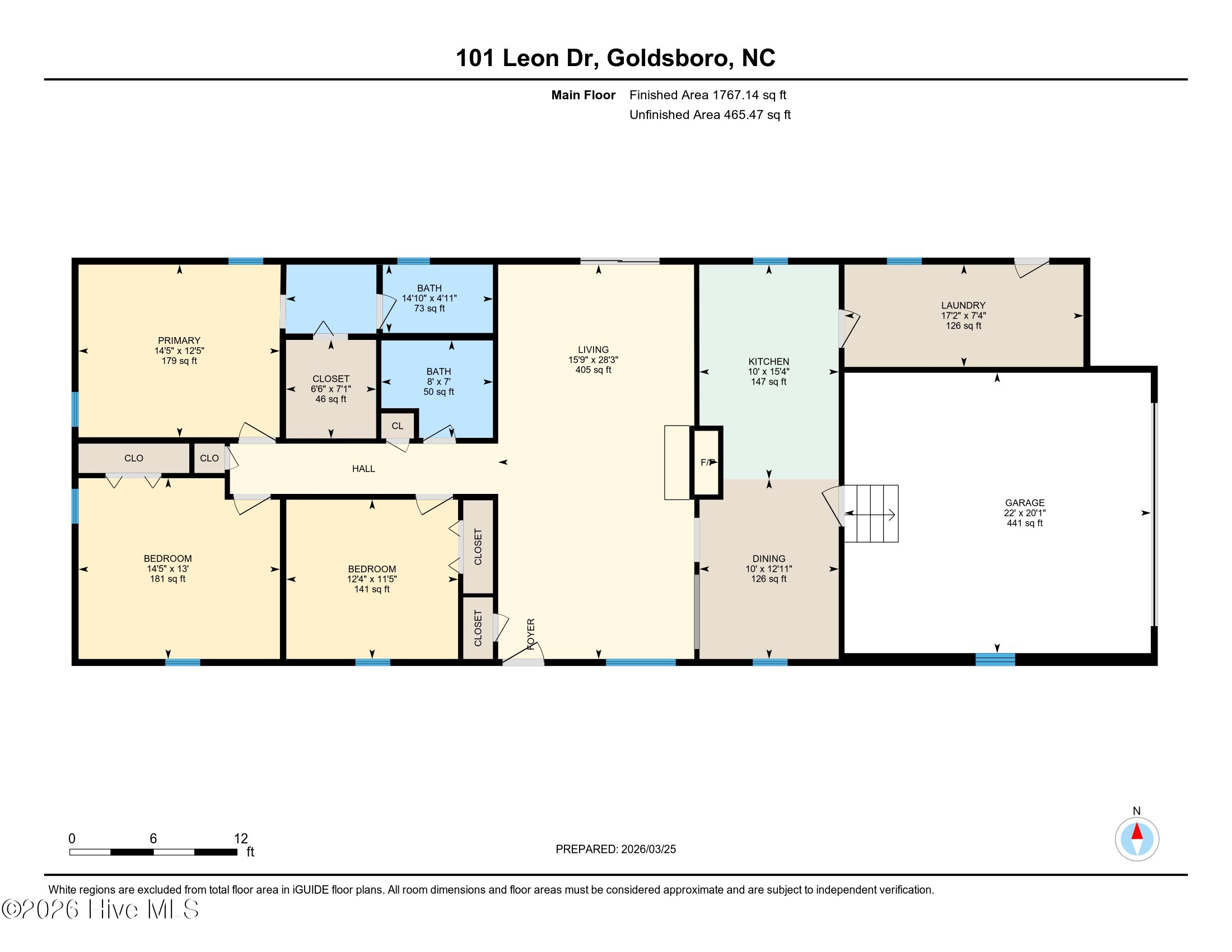 Exterior photo of 101 Leon Drive, Goldsboro, NC 27530. MLS: 100564758