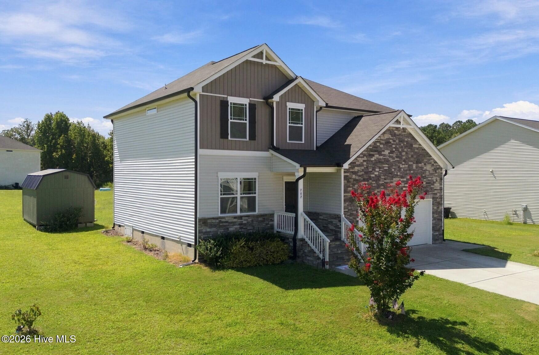 Exterior photo of 202 Queenstown Drive, Kenly, NC 27542. MLS: 100603370