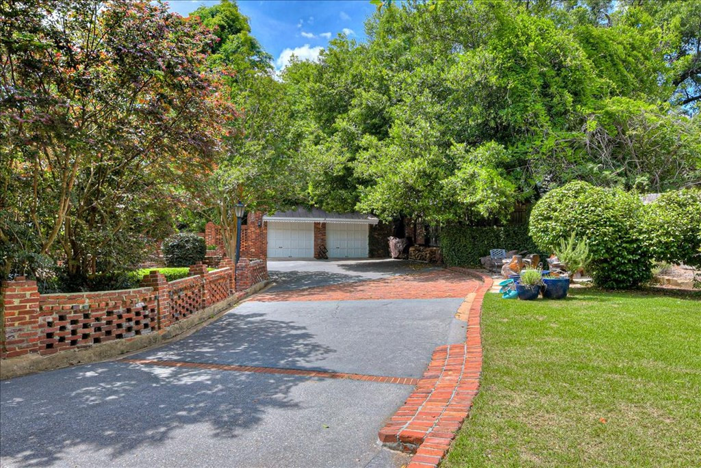 Bricked driveway