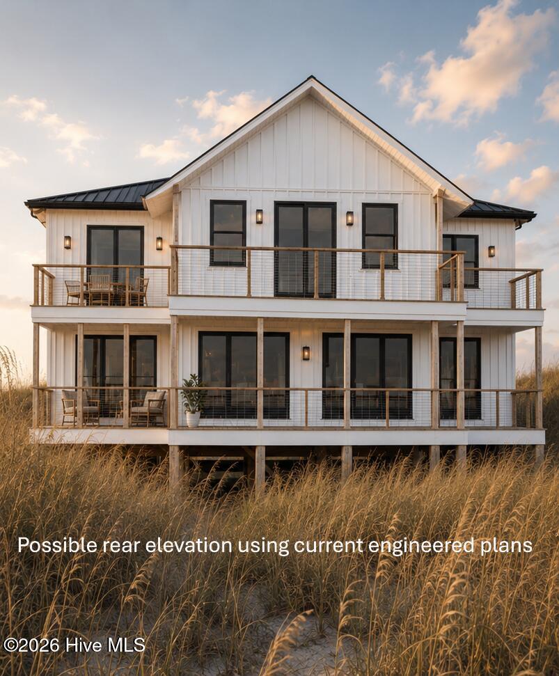 Example of possible rear elevation if using current engineered plans