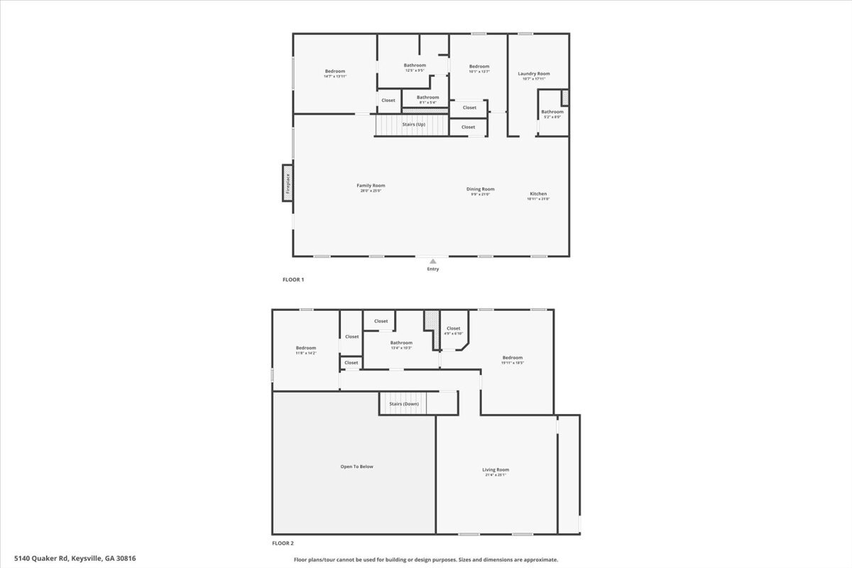 Homes For Sale - 5140 Quaker Road<br/> Keysville, GA 30816