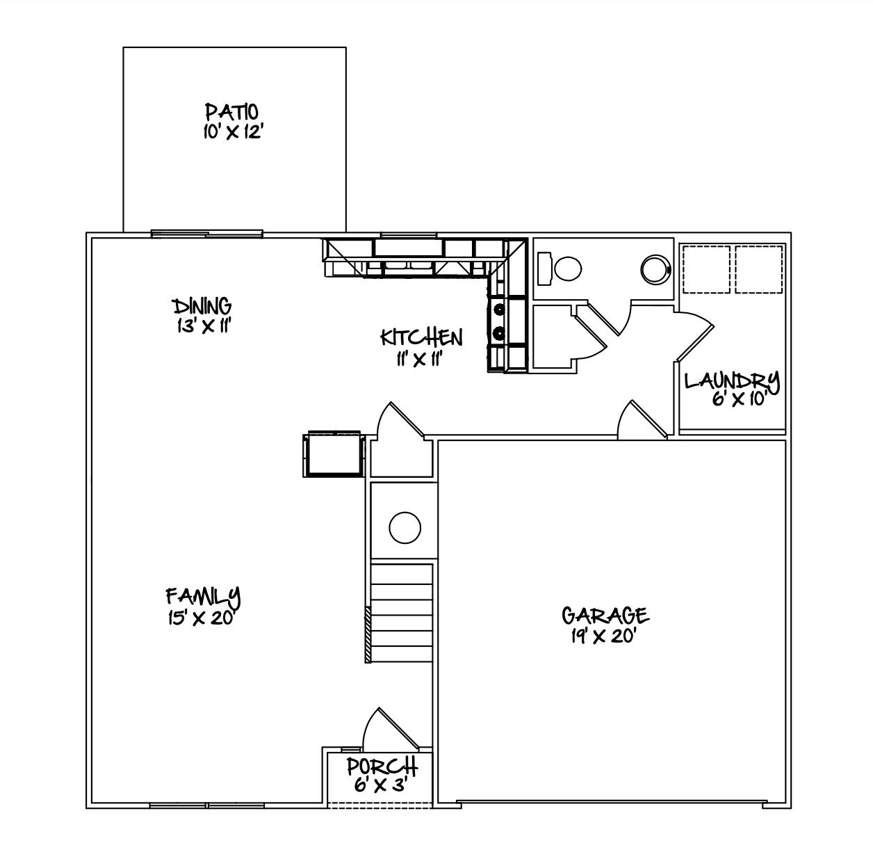 Amberly 1st floor plan
