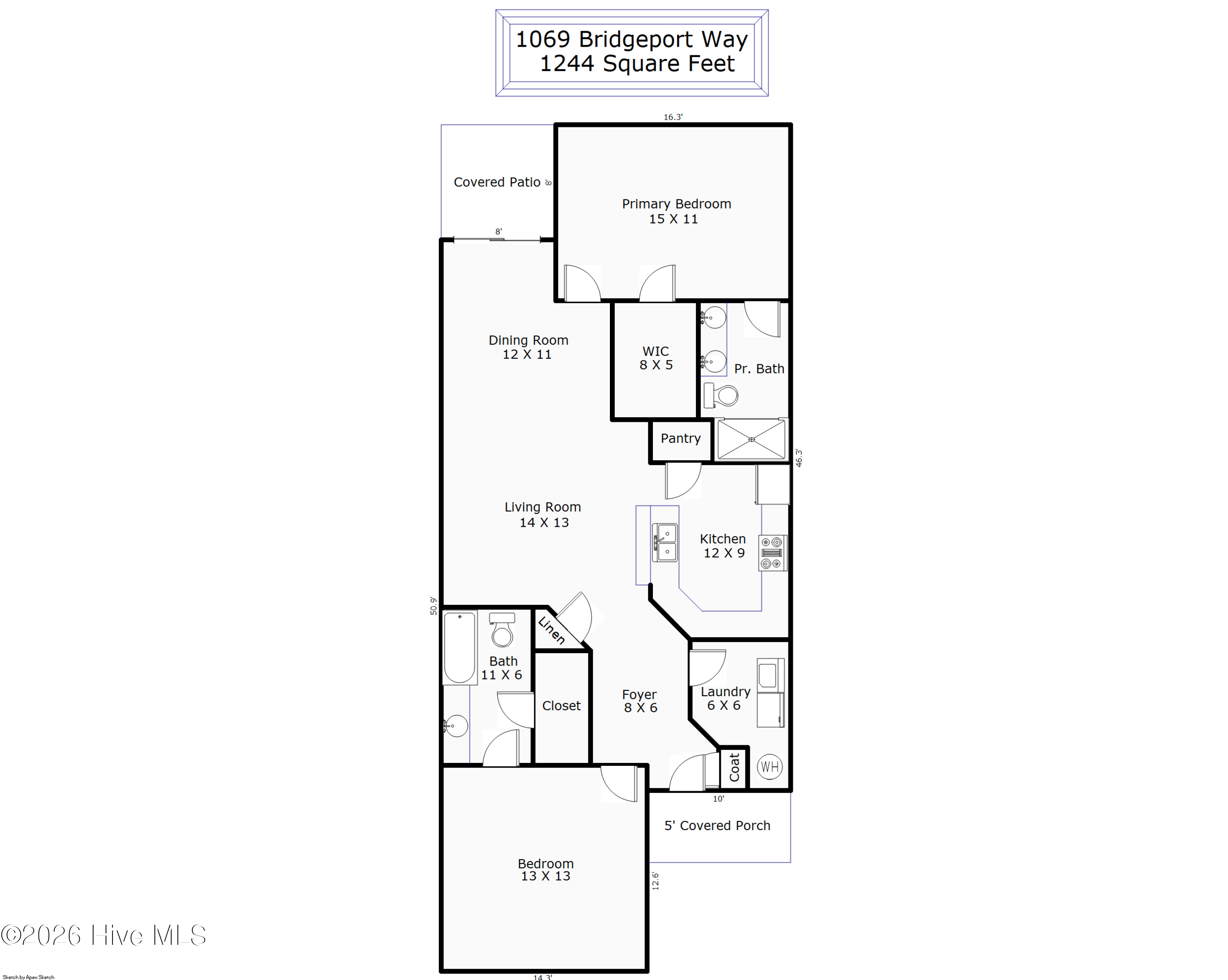 Exterior photo of 1069 Bridgeport Way, Leland, NC 28451. MLS: 100610764