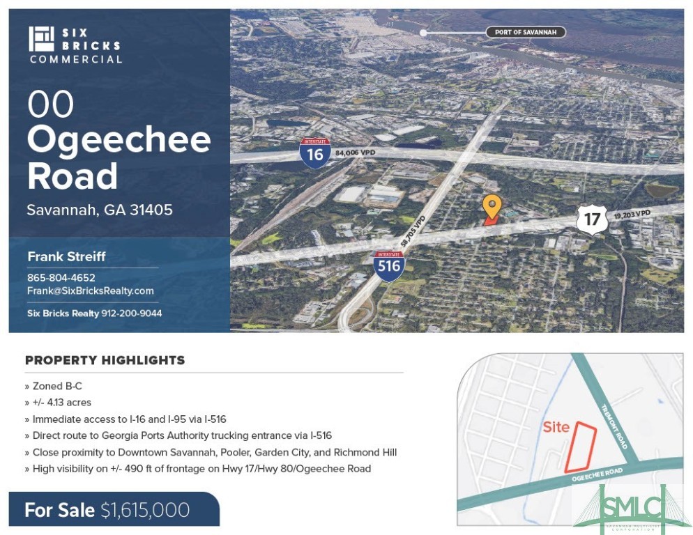 00 Ogeechee, Savannah, Georgia, 0 ,Land,For sale,Ogeechee,SA327350