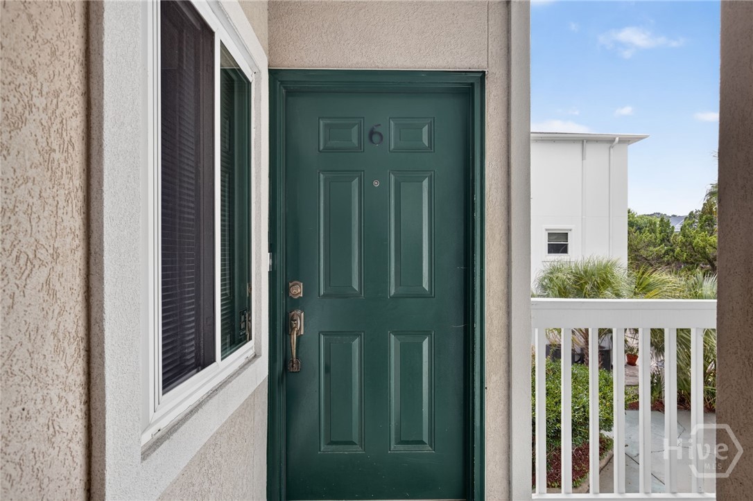 Door from elevator / parking area