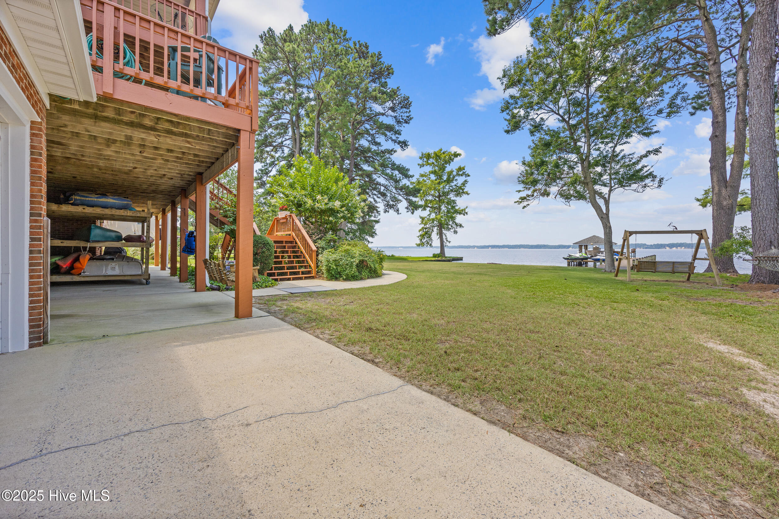Ground level patio
